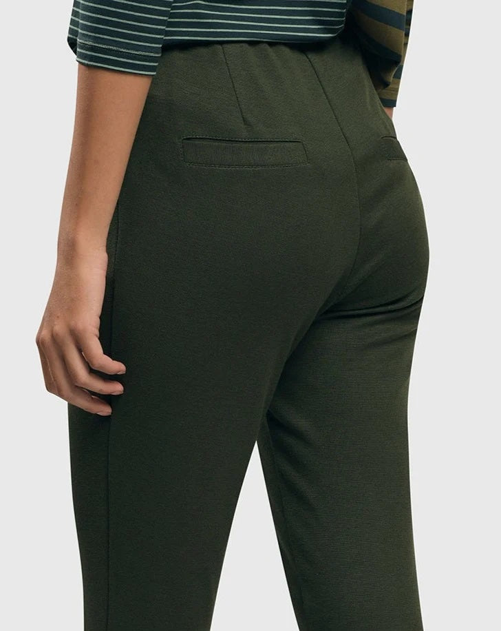Essential Slim Pants in Green by Alembika