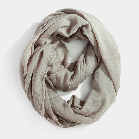 Infinity Cotton Scarf-TAUPE