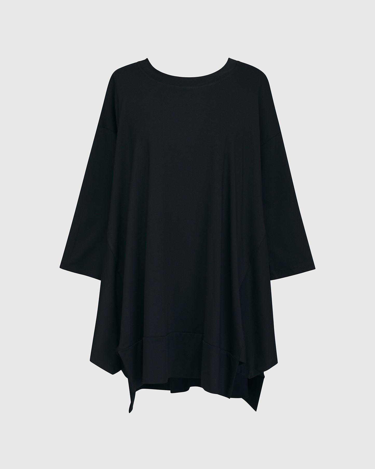 Essential Oversized Trapeze Top, Black by Alembika
