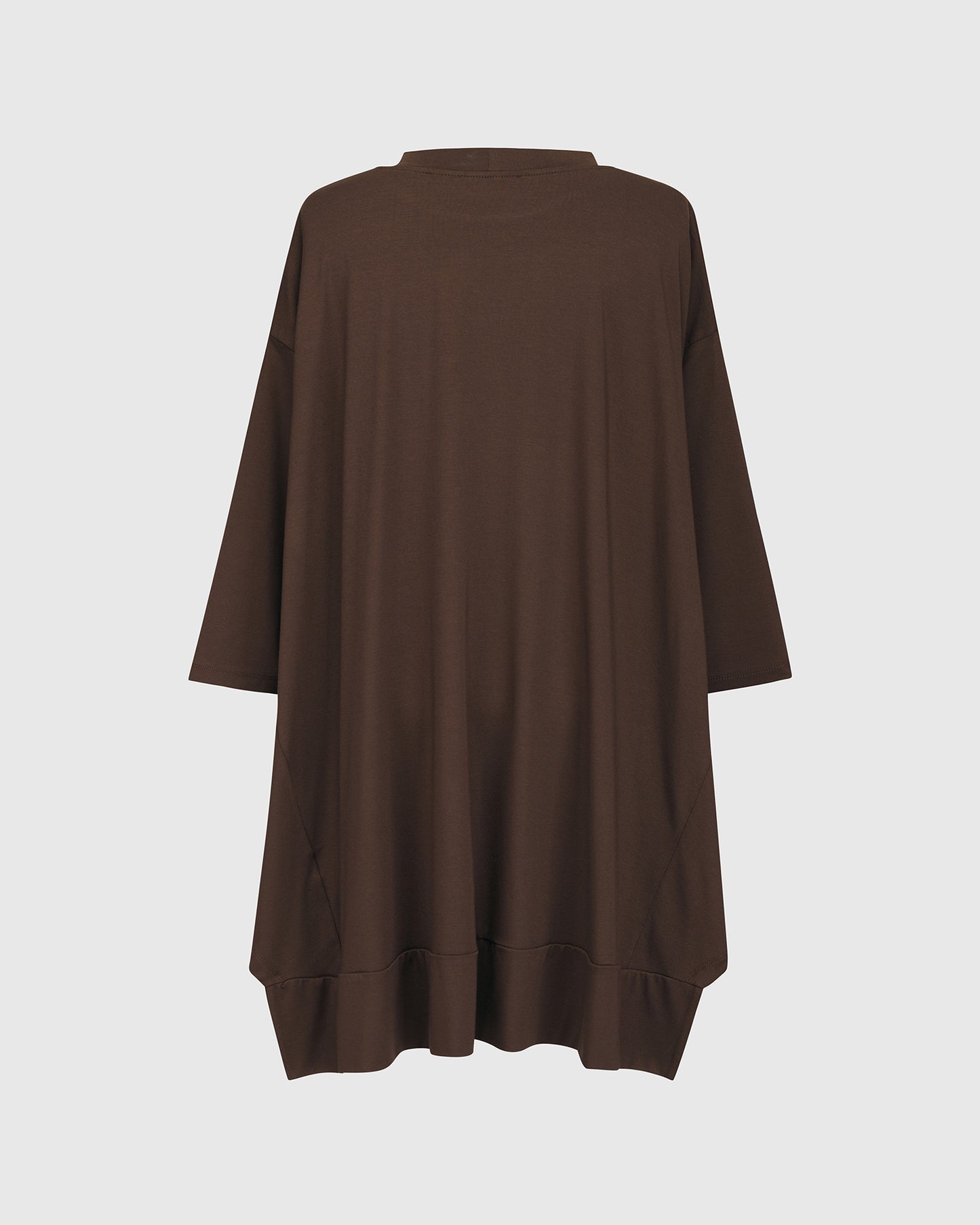 Essential Oversized Trapeze Top, Coffee by Alembika