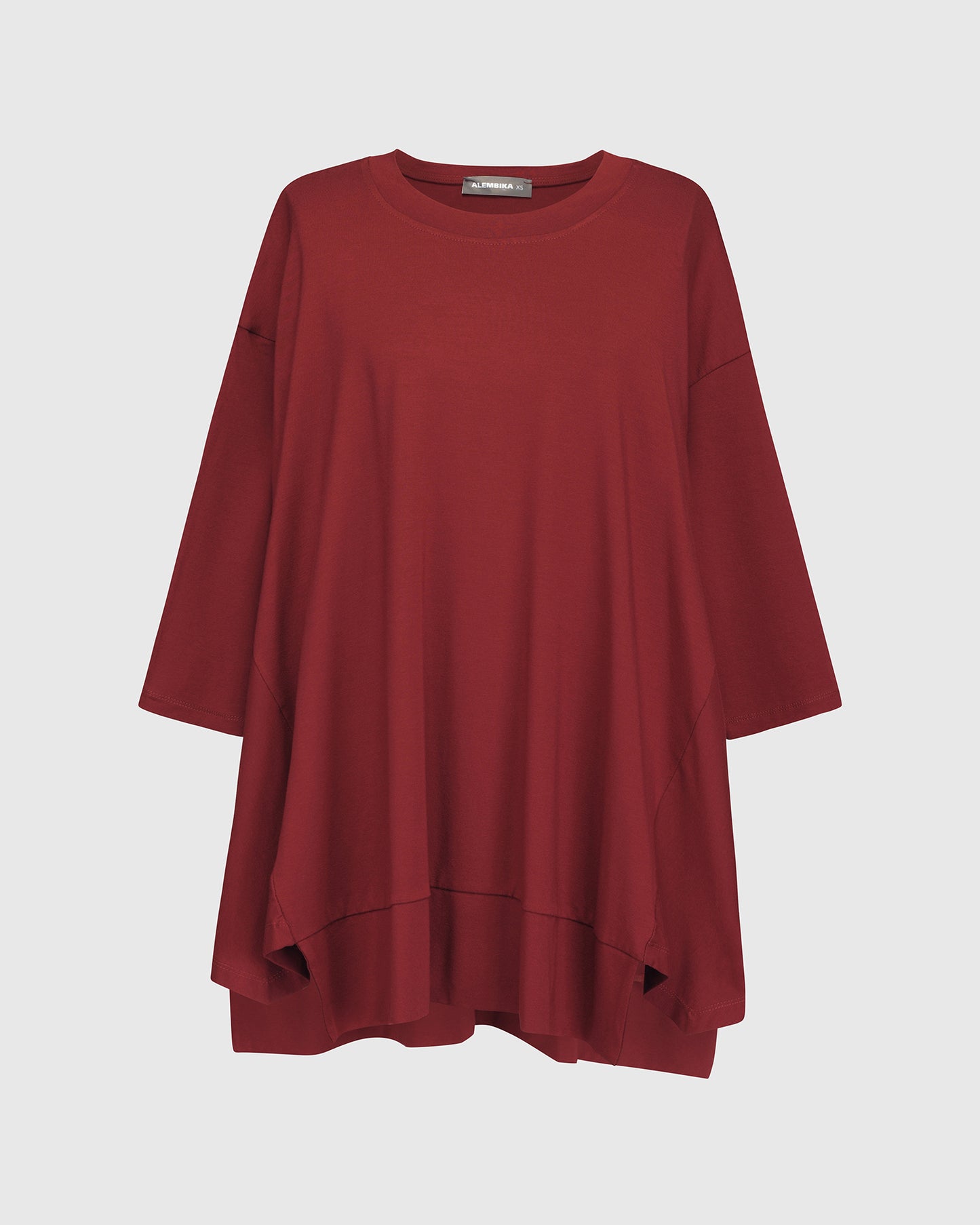 Essential Oversized Trapeze Top, Plum By Alembika