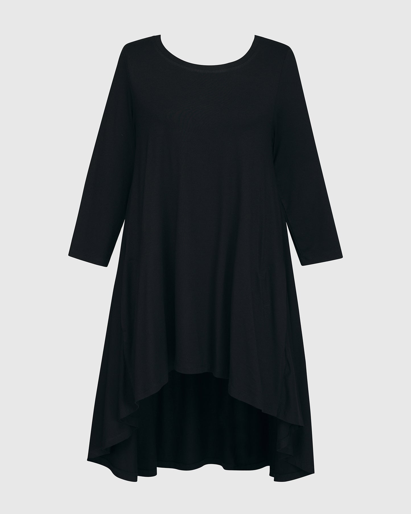 Essential Swing Tunic Top, Black by Alembika