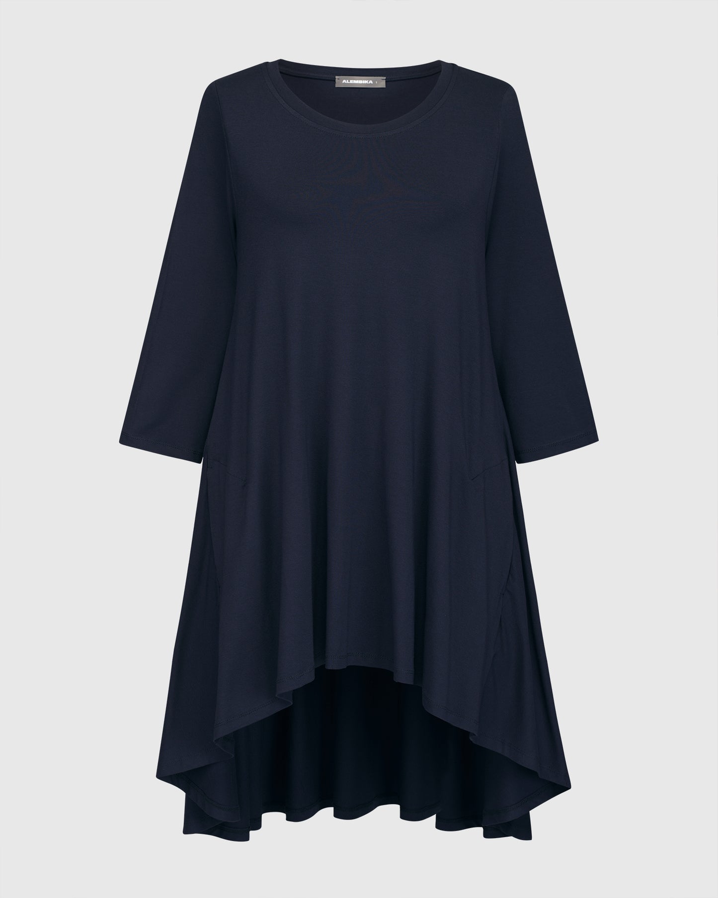Essential Swing Tunic Top, Navy By Alembika