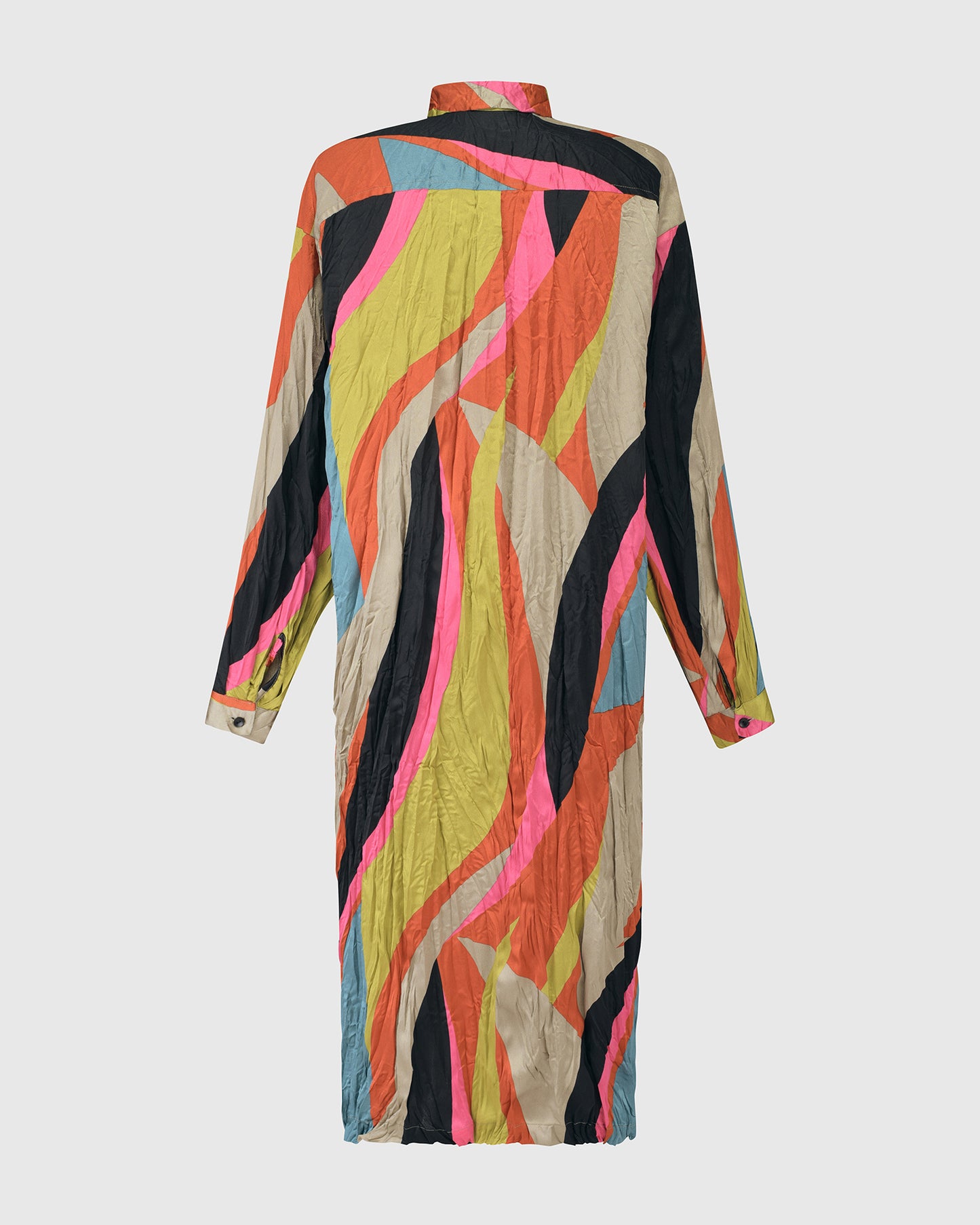 ABSTRACT CRINKLE SHIRTDRESS by Alembika