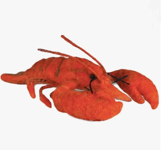 Lobster: Alpaca Needle Felted Sculpture Ornament Decor