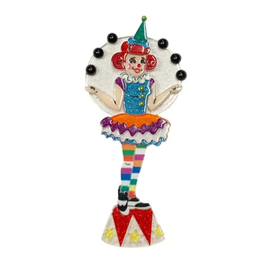 The Juggle is Real Clown Brooch - Circus Themed Jewelry Brooch-Novelty Pin
